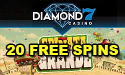 20 free spins no deposit Diamond7 Casino